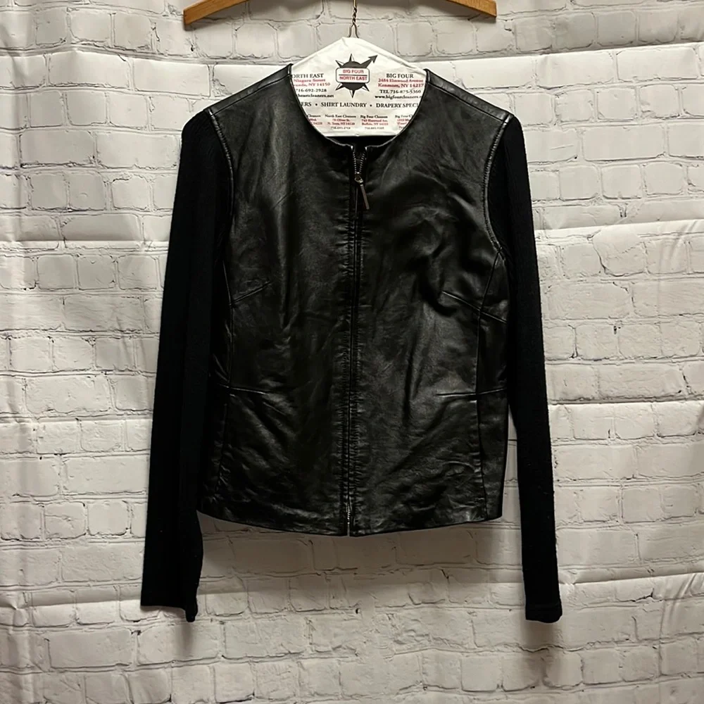 Jaclyn Smith Collections Leather Jacket - Picture 1 of 6